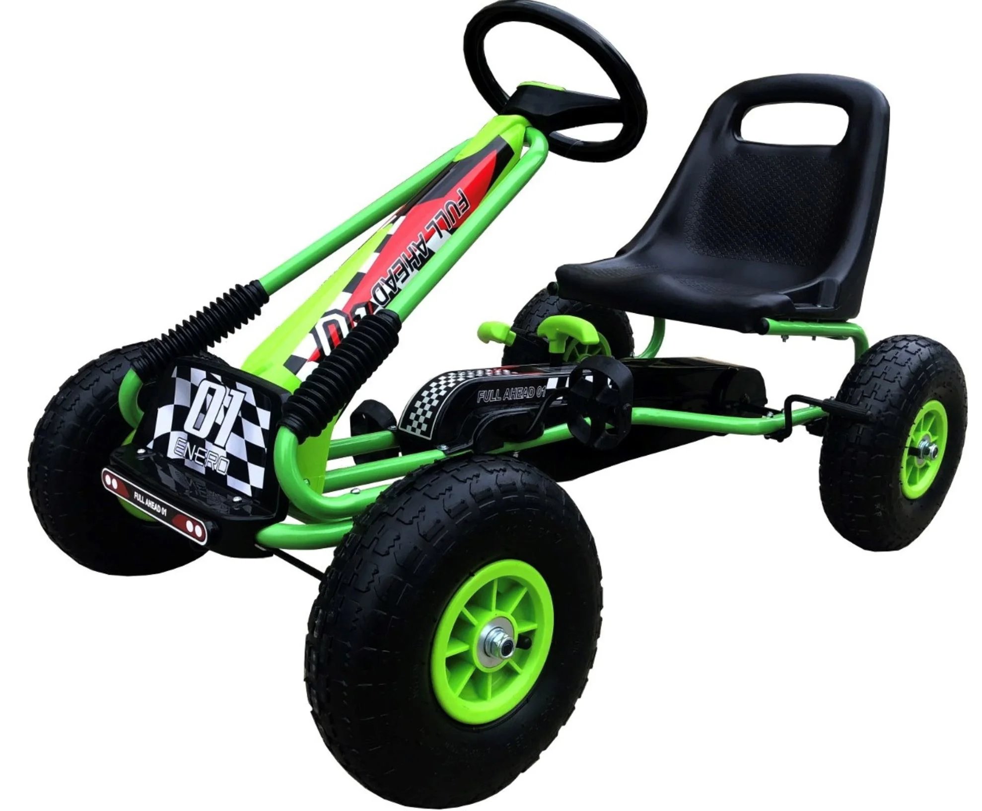 Kart cu pedale Enero Sport Go-Kart 01 Verde foto