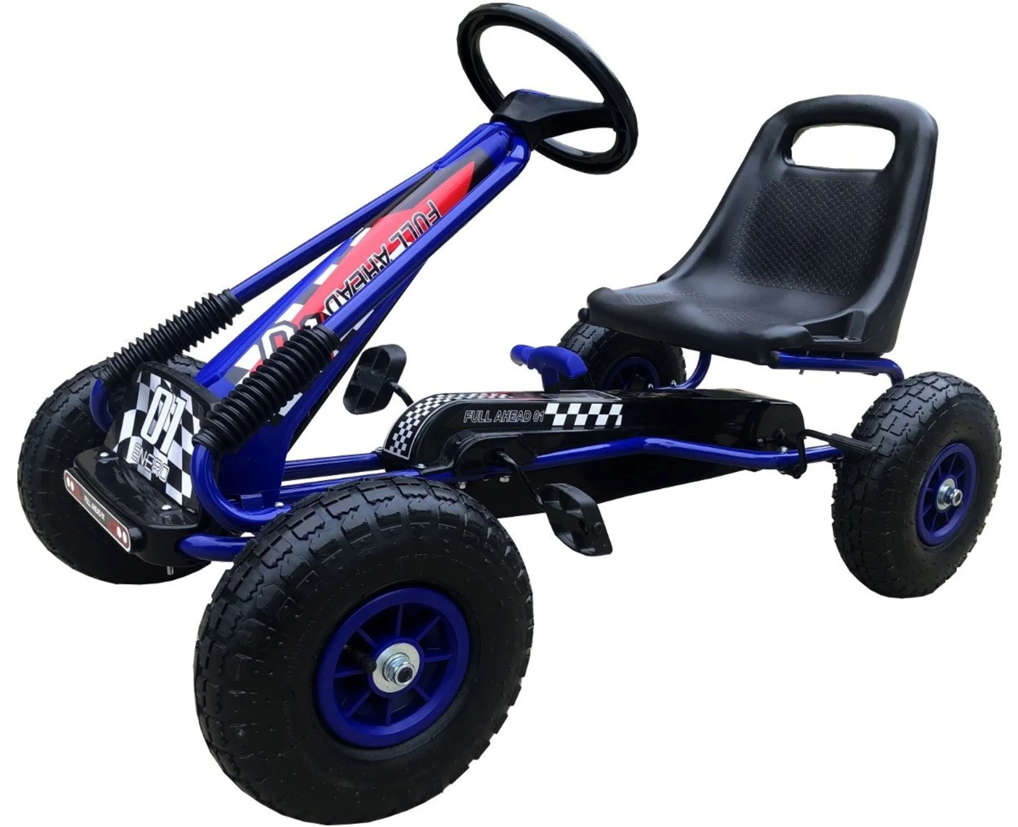 Kart cu pedale Enero Sport Go-Kart 01 Albastru foto