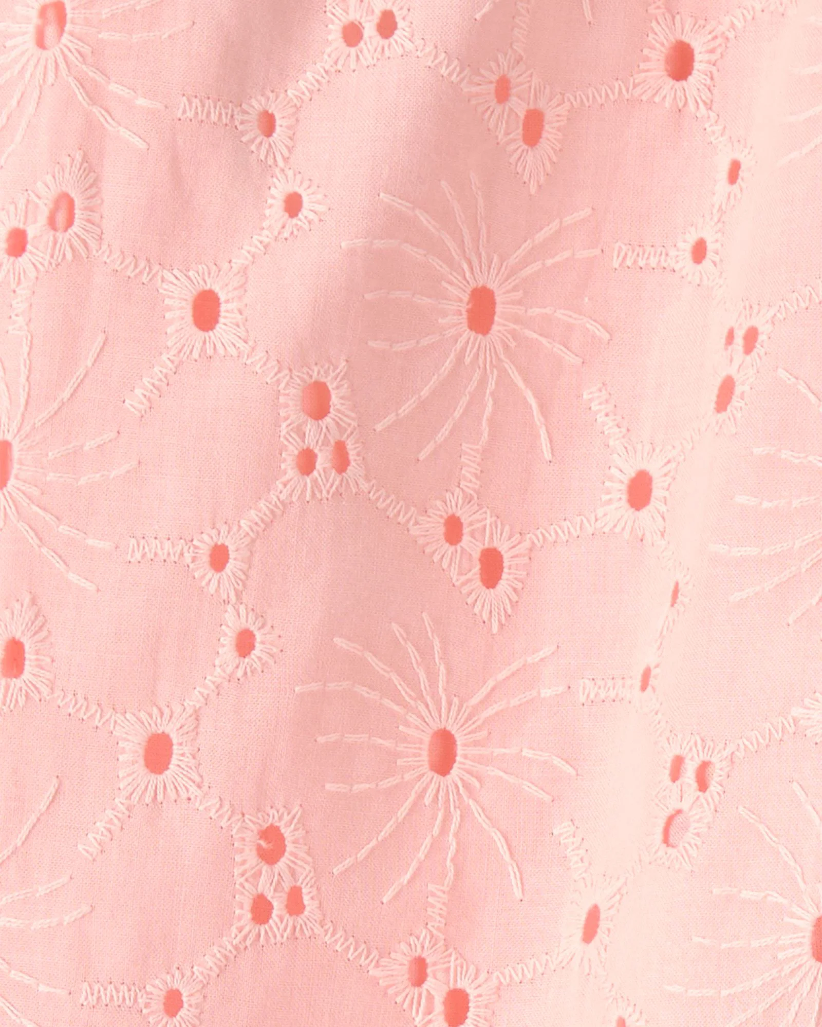 Carter's Широкие хлопковые штаны Pink Eyelet foto