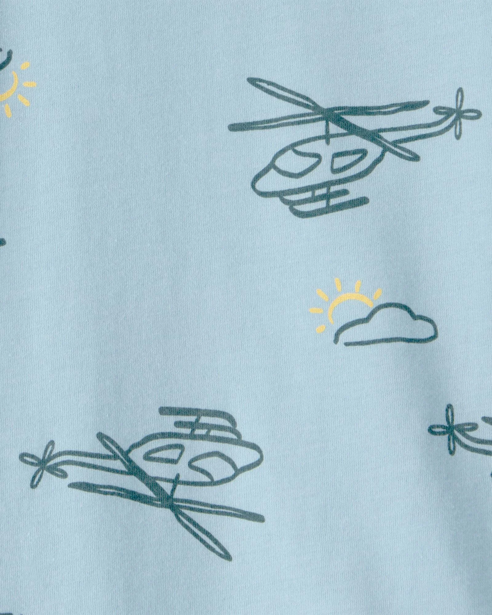 Carter's Tricou Blue Helicopter foto