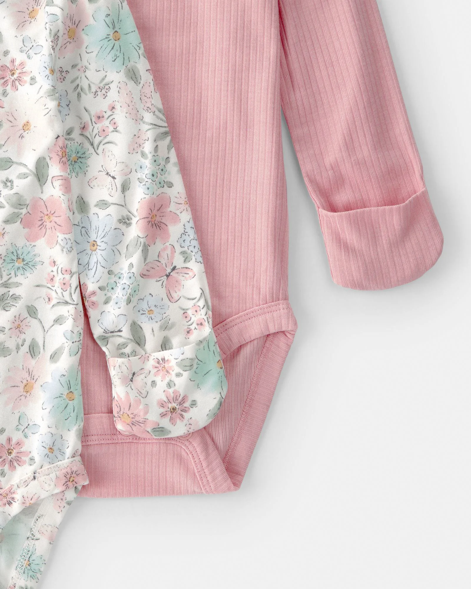 Carter's Комплект 2 бодиков с длинными рукавами PurelySoft Butterfly Garden foto