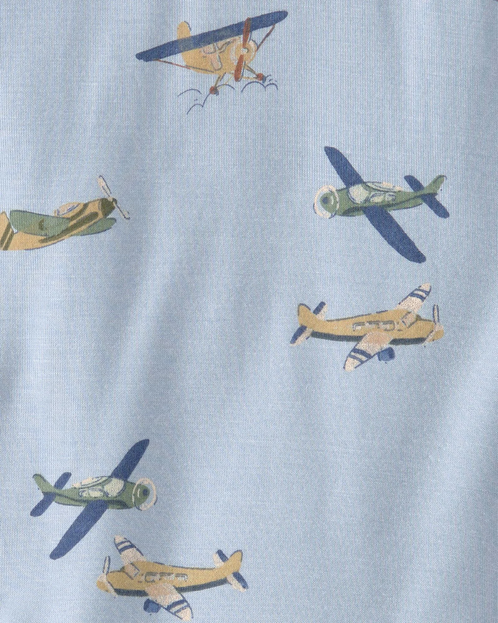 Carter's Set 2 body cu maneca lunga PurelySoft Vintage Plane foto