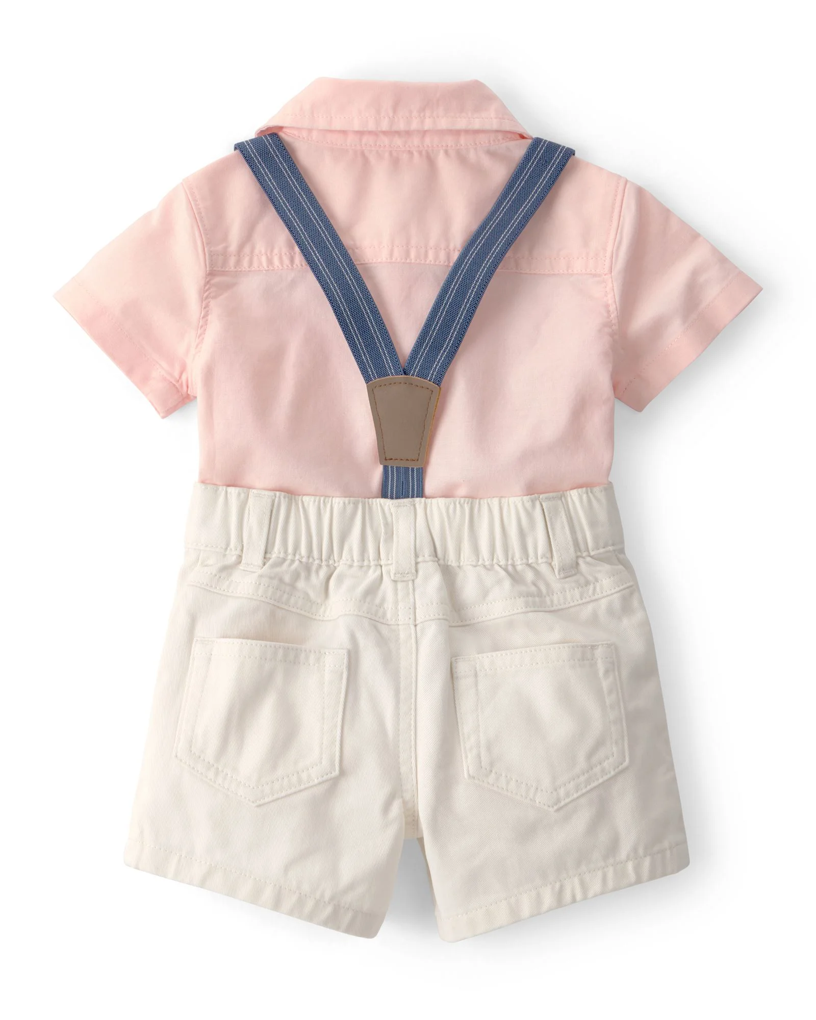 Carter's Комплект 2 в 1 Pink Collared - боди и шорты на бретелях foto