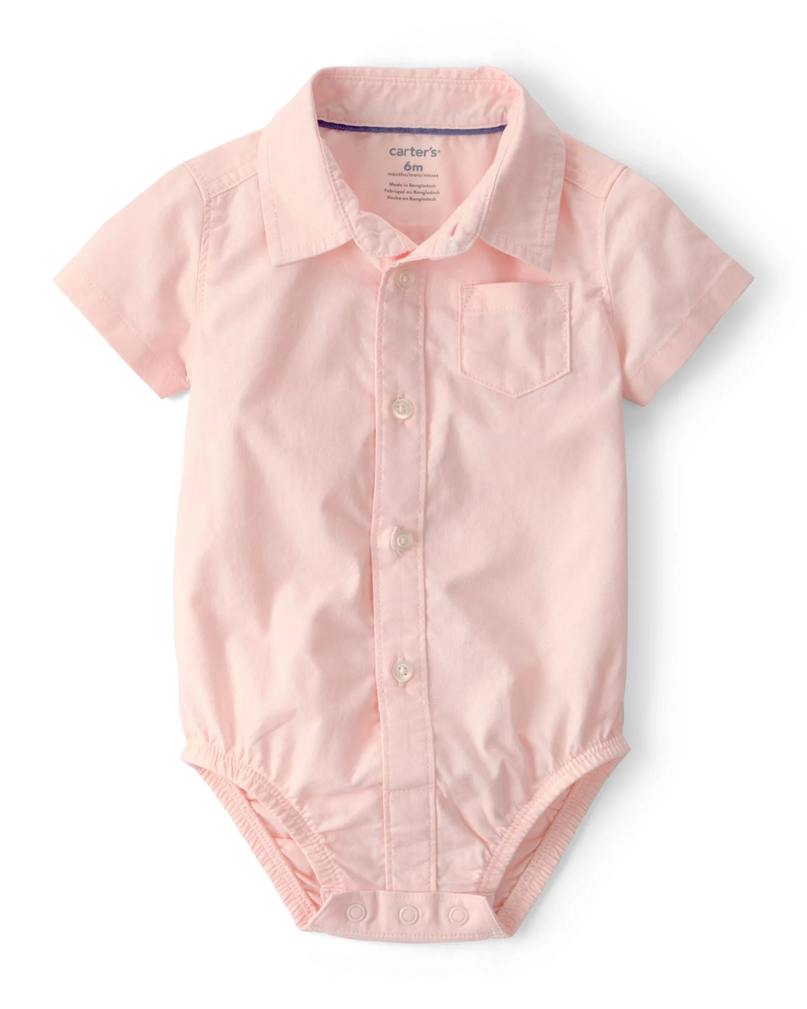 Carter's Комплект 2 в 1 Pink Collared - боди и шорты на бретелях foto