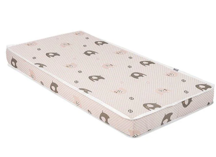 Saltea pentru patut KikkaBoo Memory Comfort Elephants Green, 120x60x12 cm foto