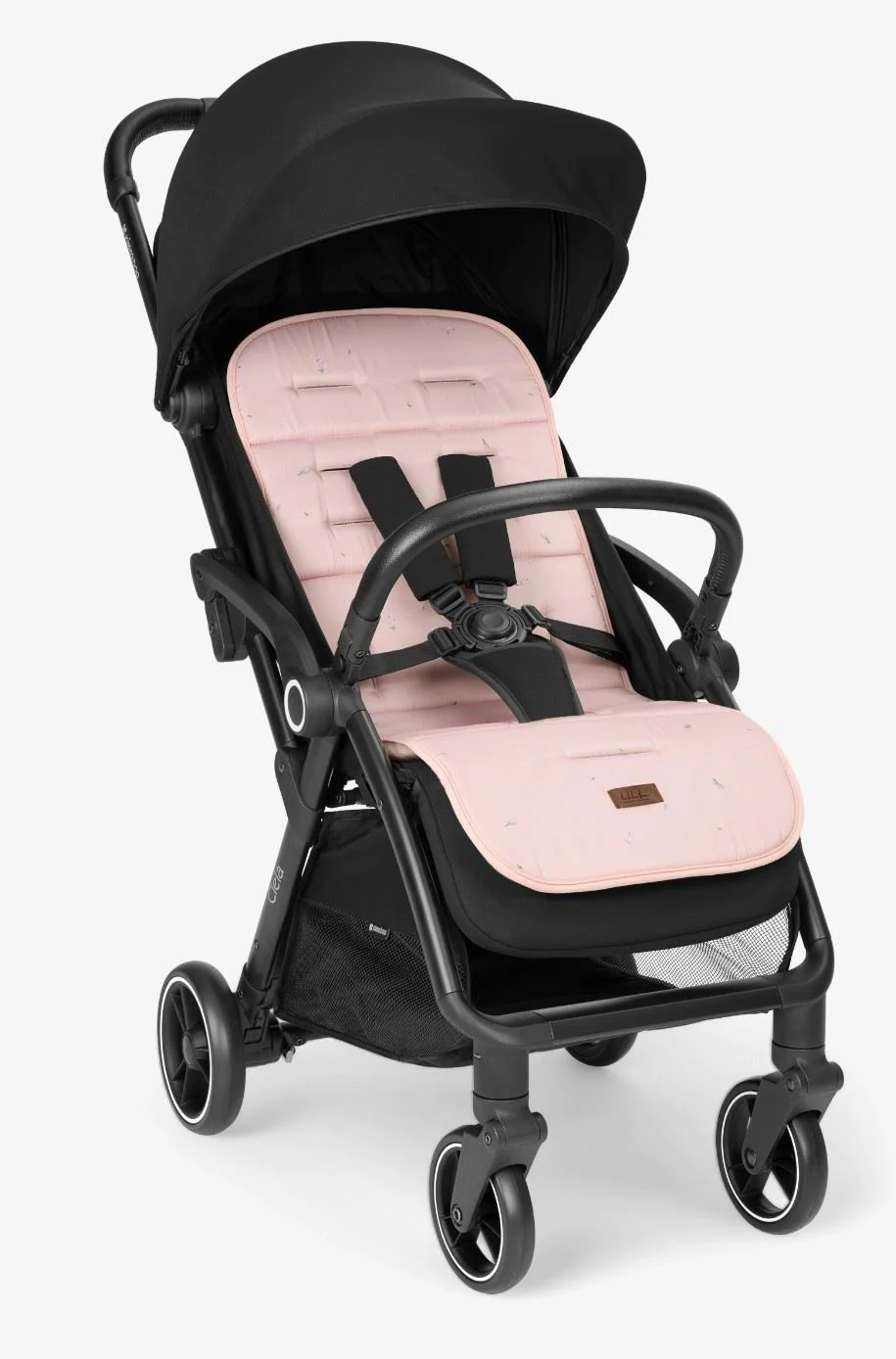 Saltea cu spuma de memorie pentru carucior KikkaBoo Butterfly Dance Pink foto