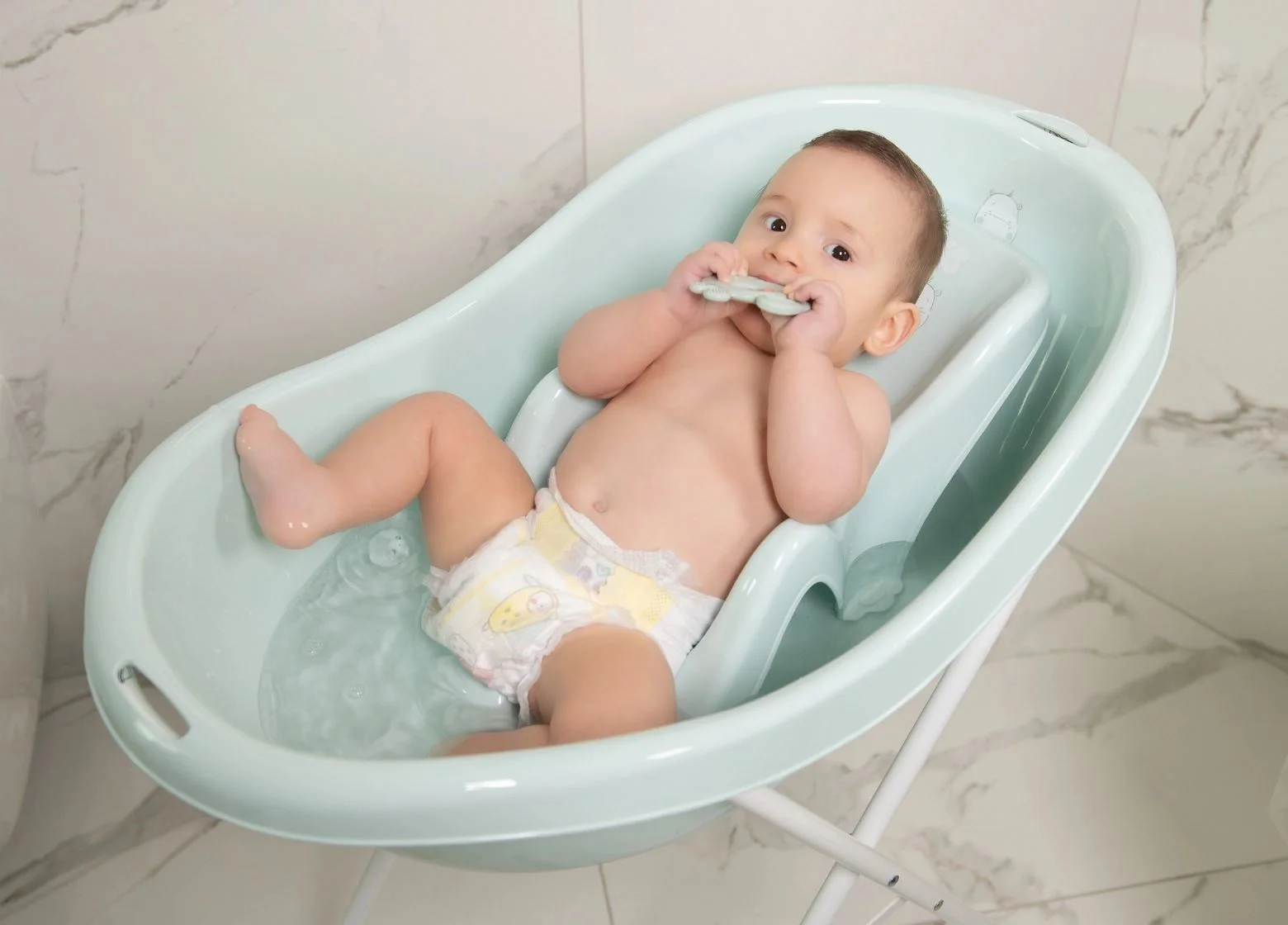 Шезлонг для купания KikkaBoo Hippo Beige foto