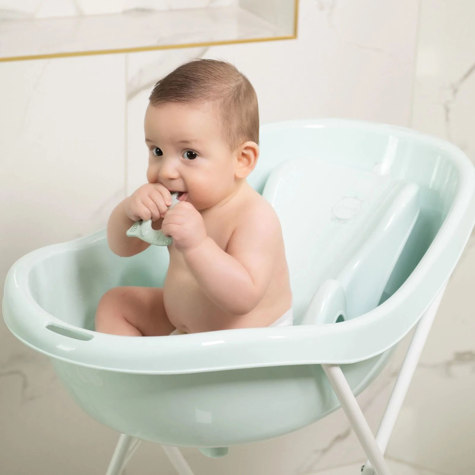 Шезлонг для купания KikkaBoo Hippo Beige foto