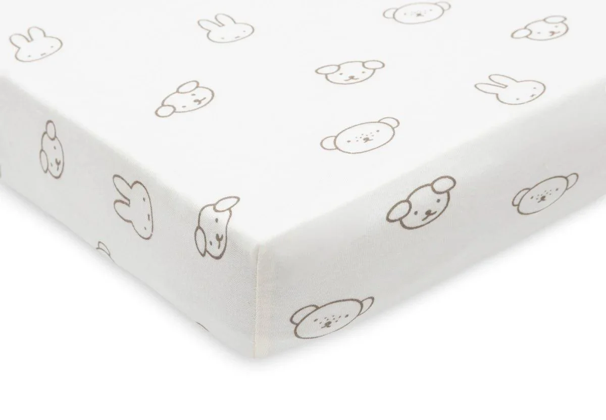 Cearsaf cu elastic Jollein Miffy, 140x70 cm foto
