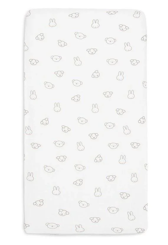 Cearsaf cu elastic Jollein Miffy, 140x70 cm foto
