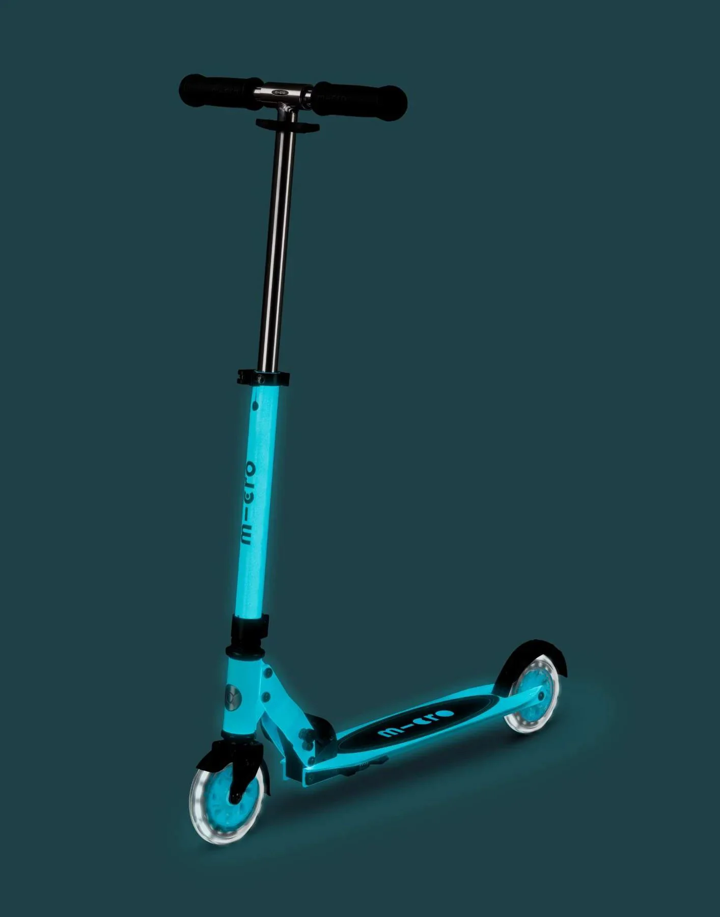 Trotineta Micro Sprite Glow LED White foto