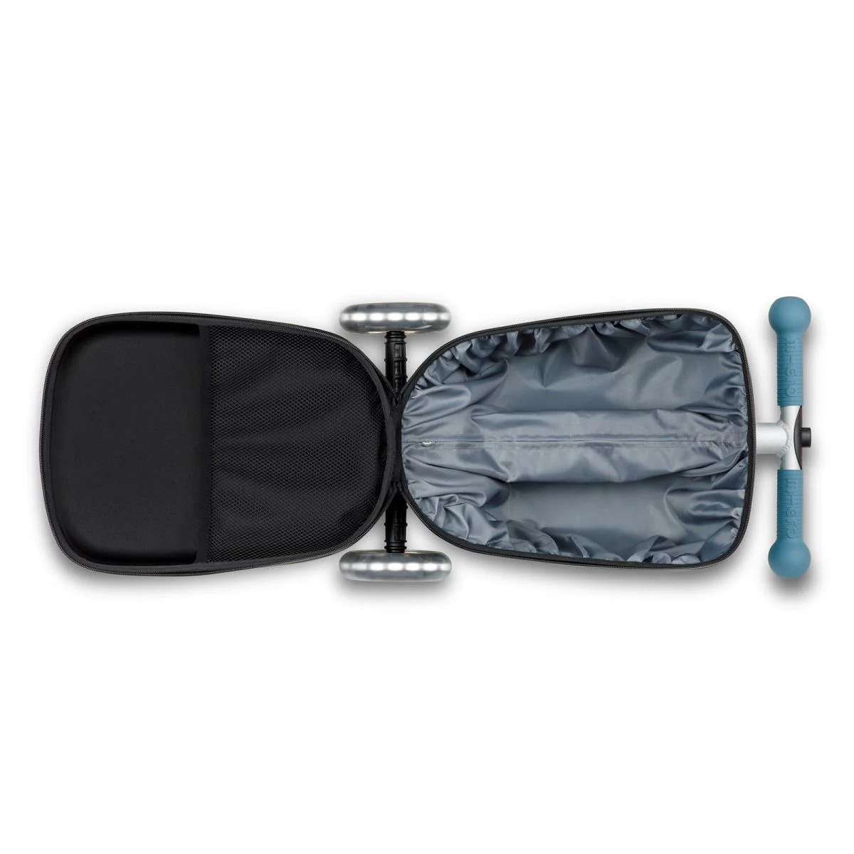 Trotineta Micro Luggage Junior Patch & Play Frosty Blue Limited Edition foto