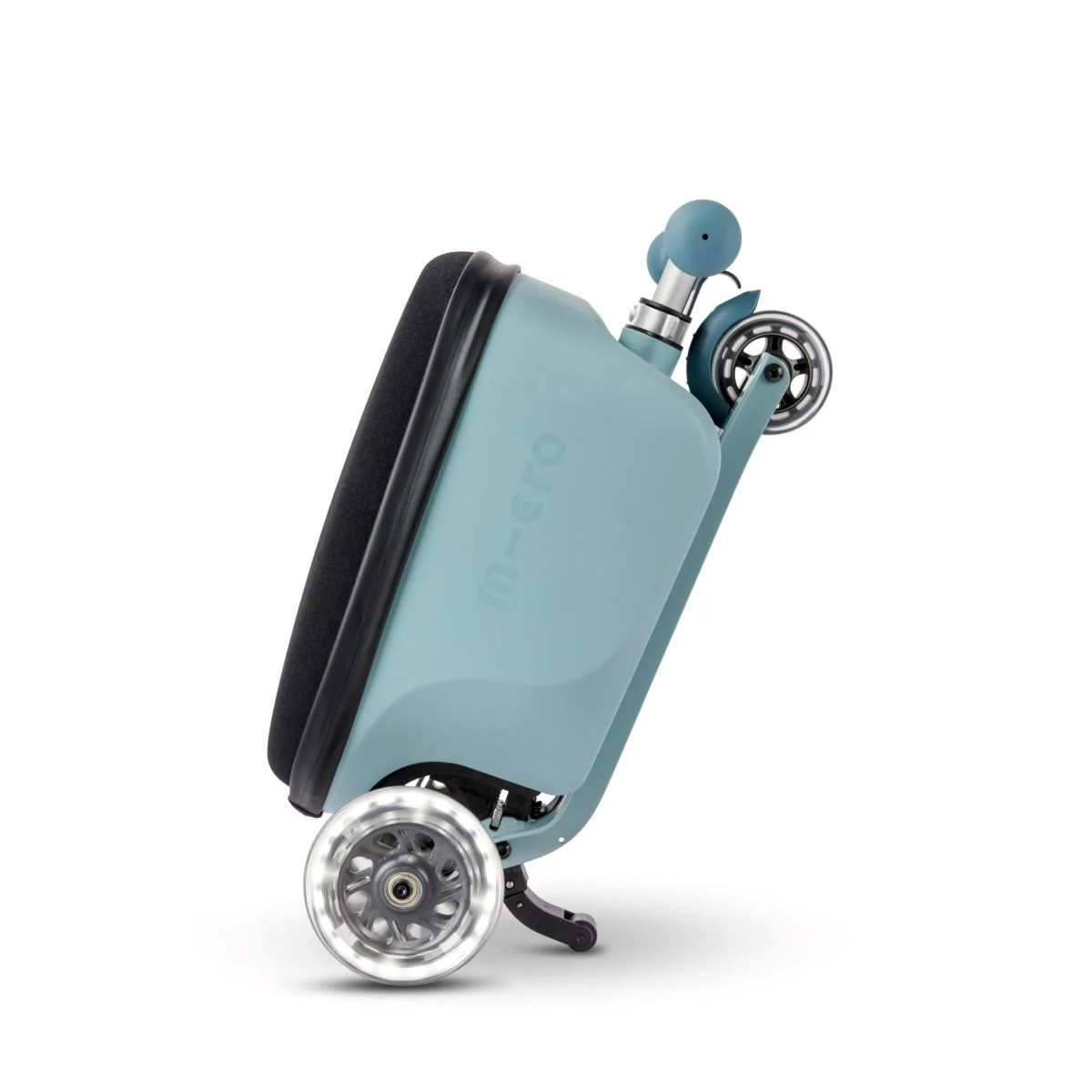 Trotineta Micro Luggage Junior Patch & Play Frosty Blue Limited Edition foto