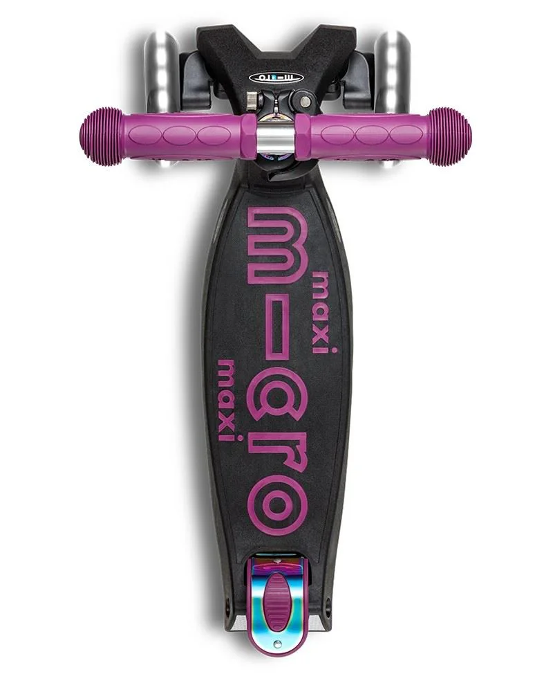 Trotineta Micro Maxi Deluxe Foldable LED Neochrome Purple foto