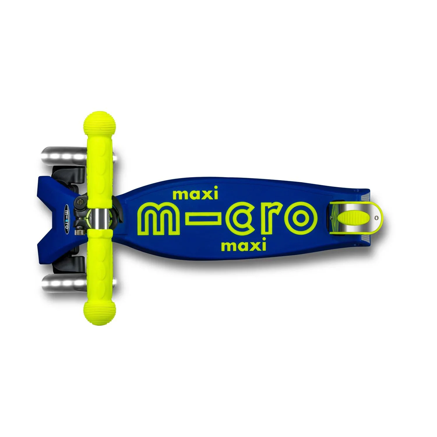 Trotineta pliabila Micro Maxi Deluxe Foldable Neon LED Canary Yellow foto