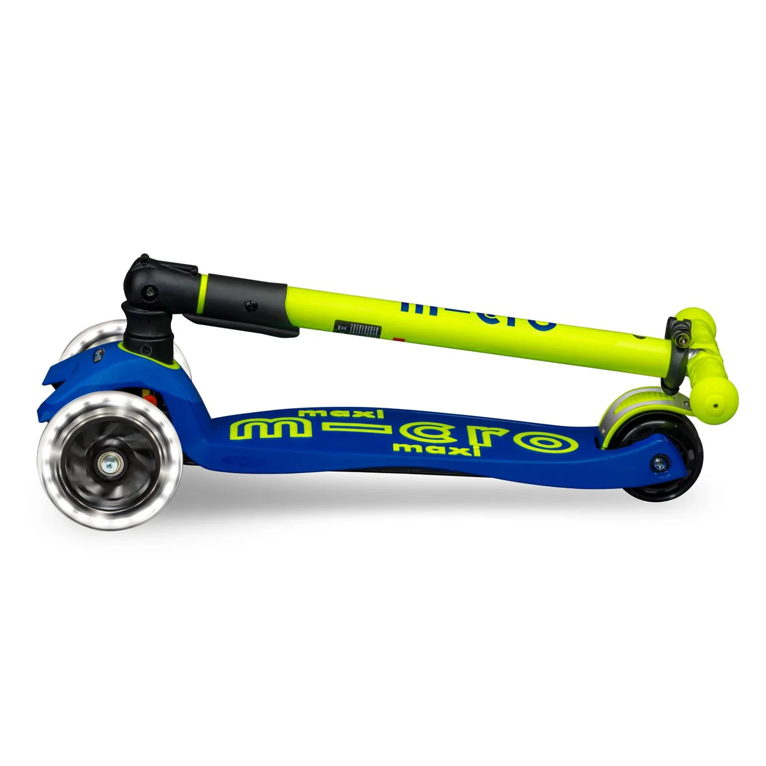 Trotineta pliabila Micro Maxi Deluxe Foldable Neon LED Canary Yellow foto