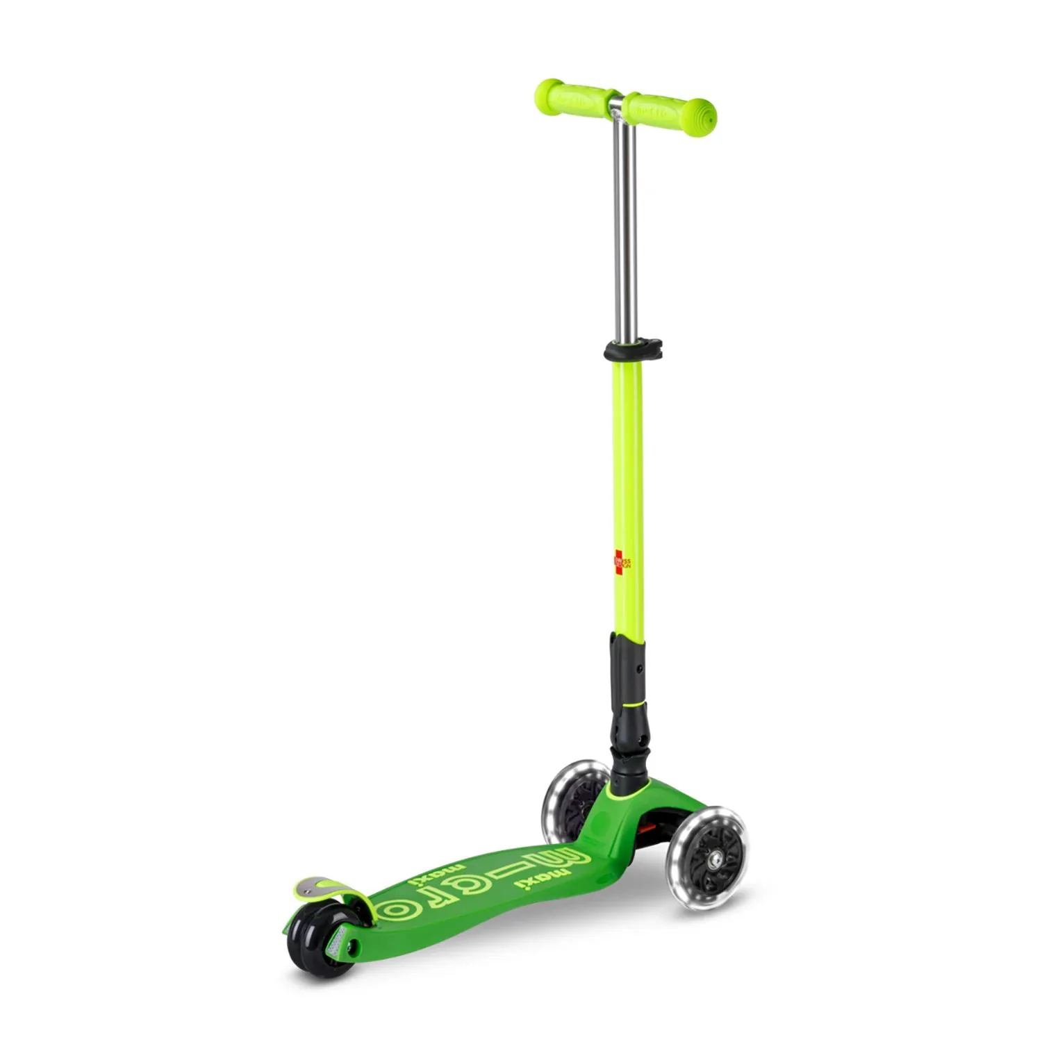 Trotineta pliabila Micro Maxi Deluxe Foldable Neon LED Parrot Green foto