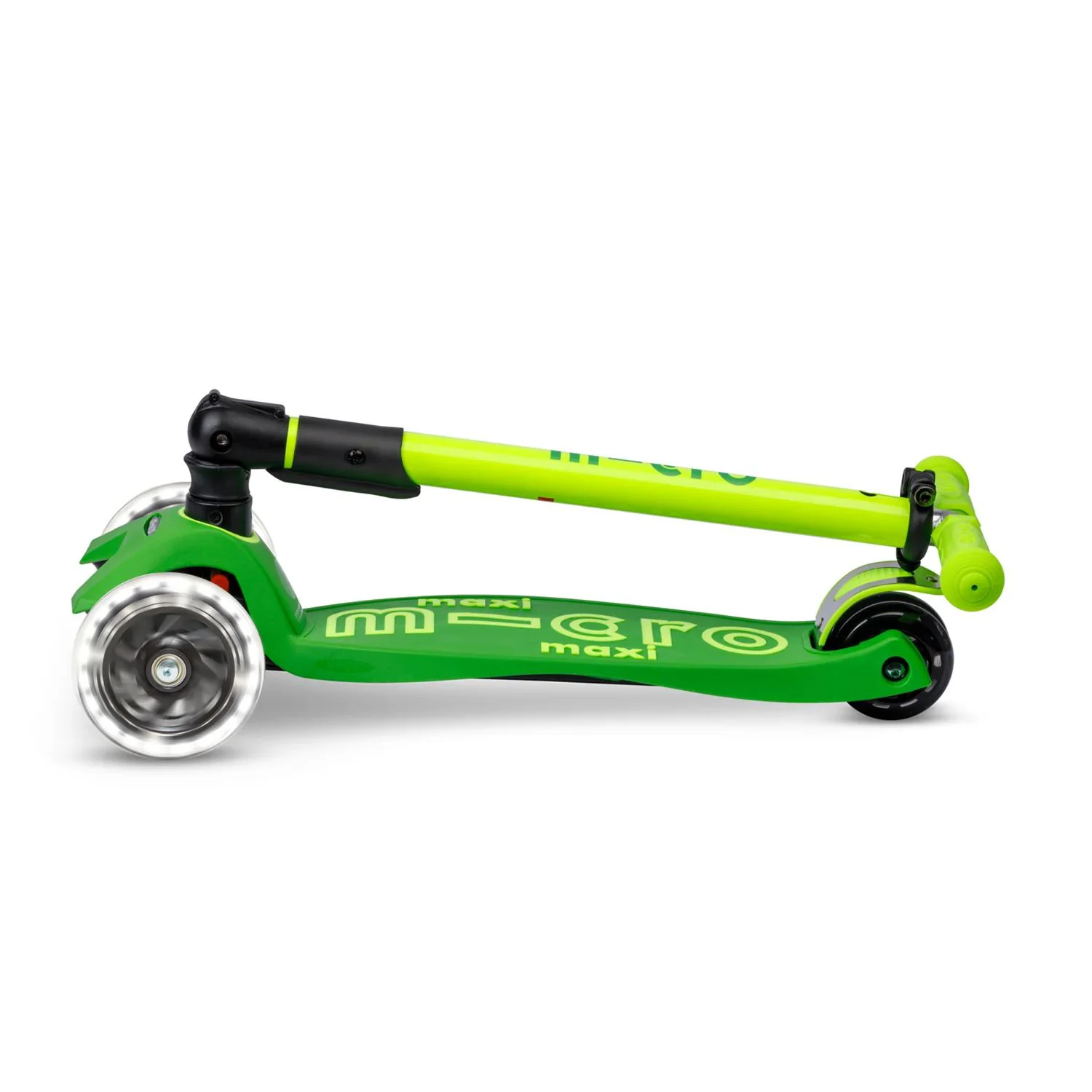 Trotineta pliabila Micro Maxi Deluxe Foldable Neon LED Parrot Green foto