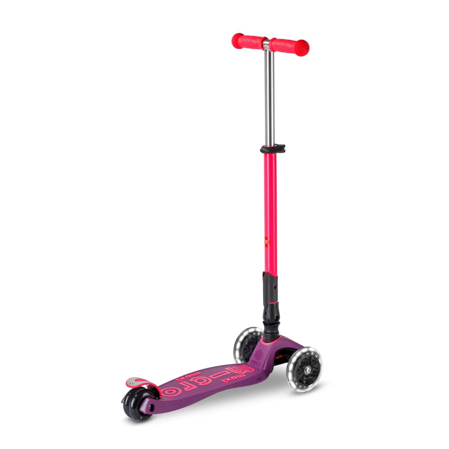 Trotineta pliabila Micro Maxi Deluxe Foldable Neon LED Ultra Pink foto