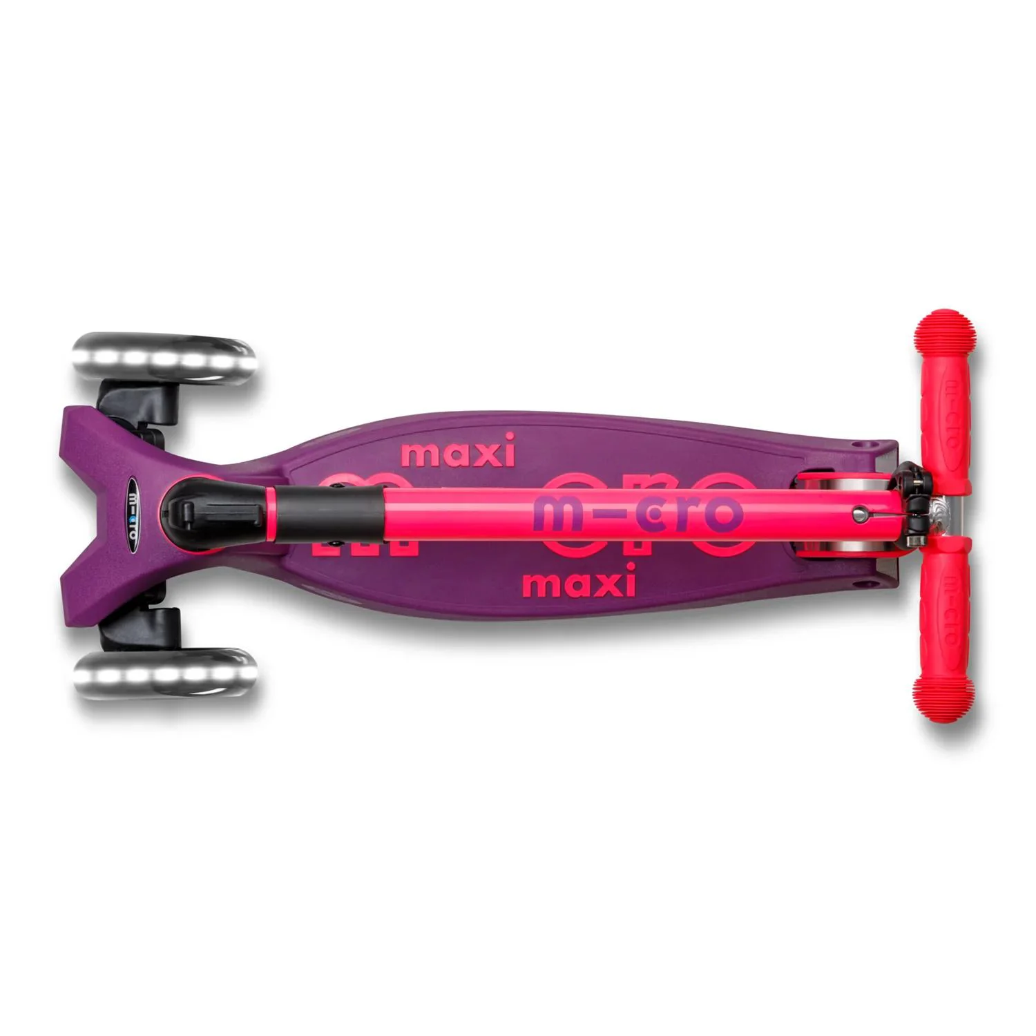 Trotineta pliabila Micro Maxi Deluxe Foldable Neon LED Ultra Pink foto