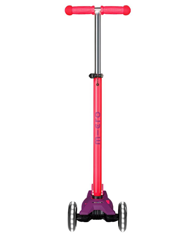Trotineta Micro Maxi Deluxe Neon LED Ultra Pink foto