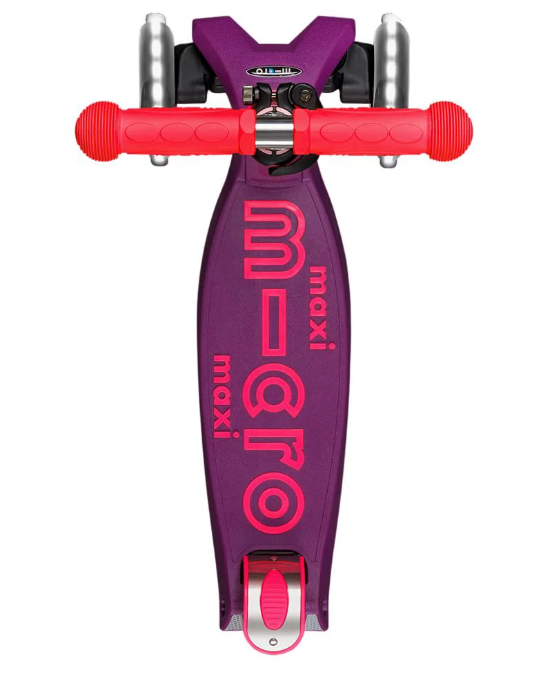 Trotineta Micro Maxi Deluxe Neon LED Ultra Pink foto