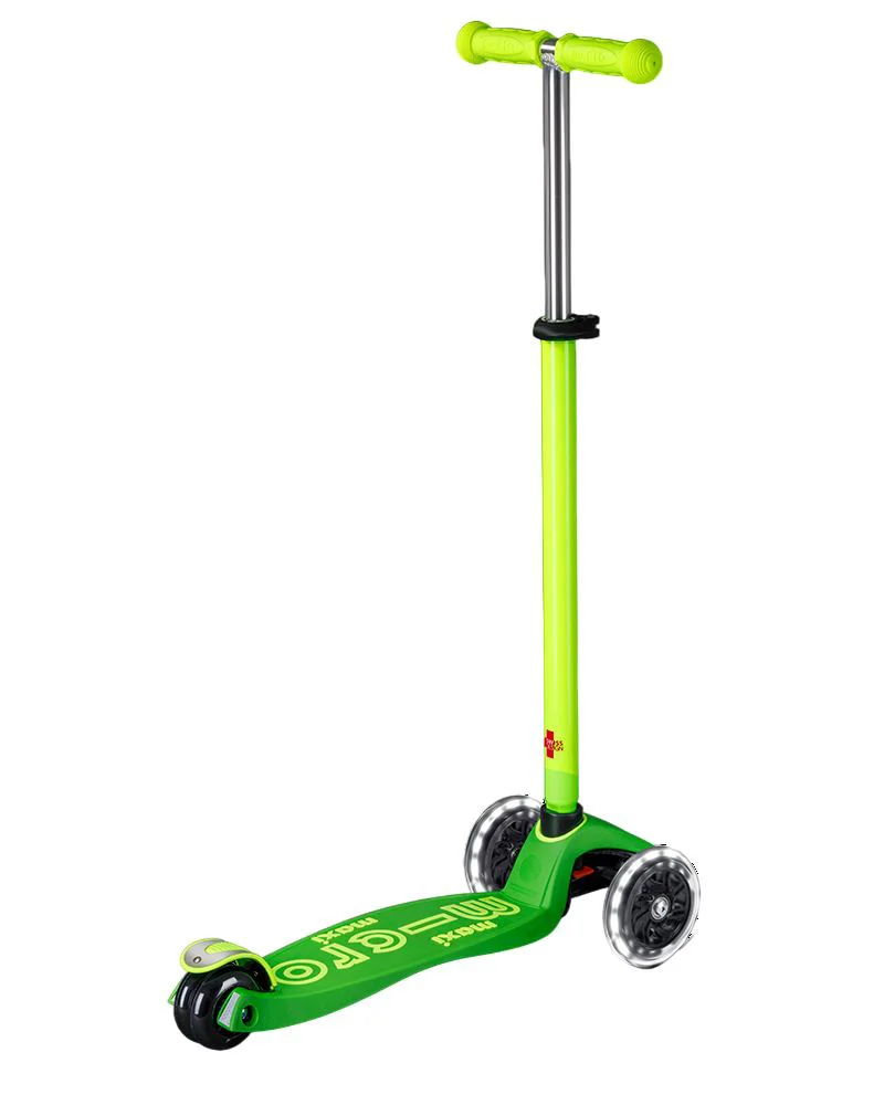Trotineta Micro Maxi Deluxe Neon LED Parrot Green foto