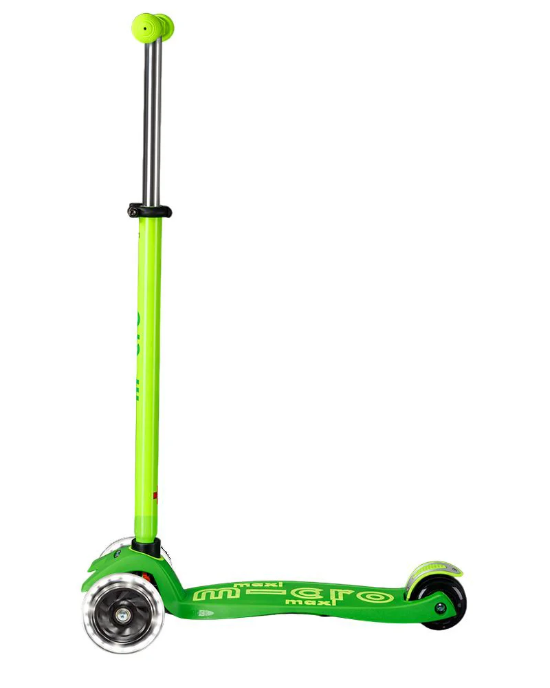 Trotineta Micro Maxi Deluxe Neon LED Parrot Green foto