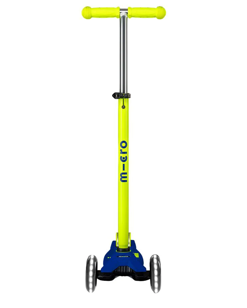 Trotineta Micro Maxi Deluxe Neon LED Canary Yellow foto