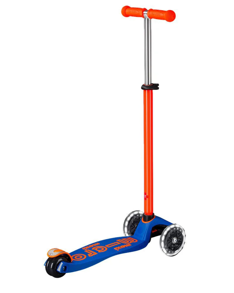 Trotineta Micro Maxi Deluxe Neon LED Blaze Orange foto