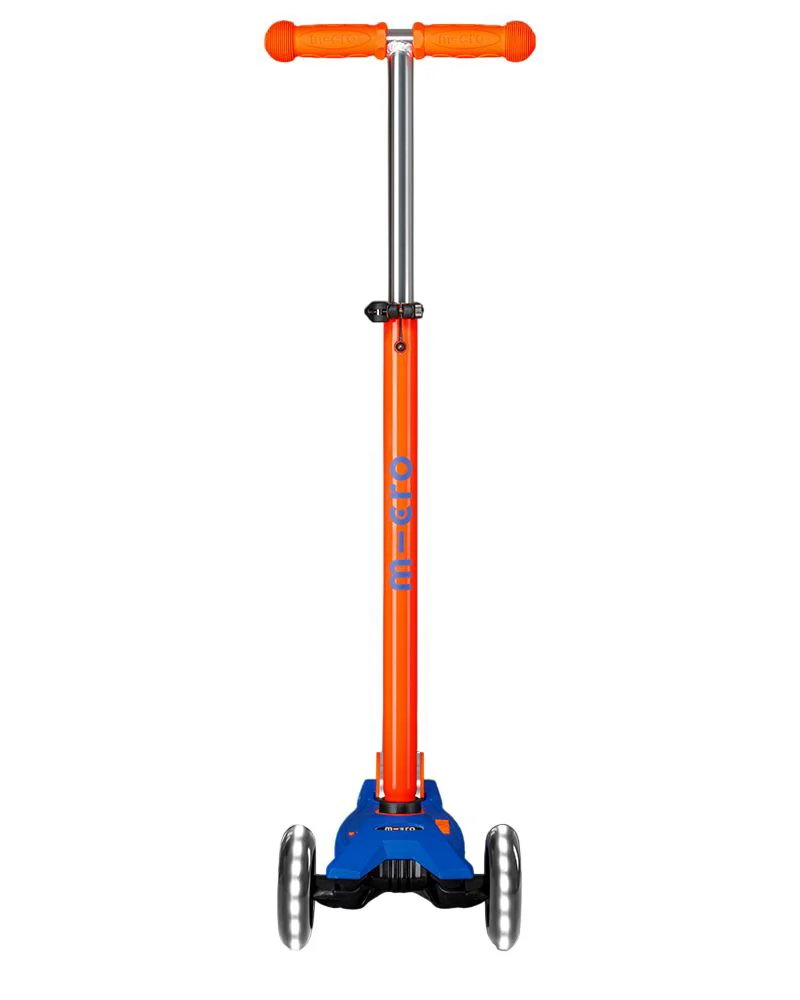 Trotineta Micro Maxi Deluxe Neon LED Blaze Orange foto