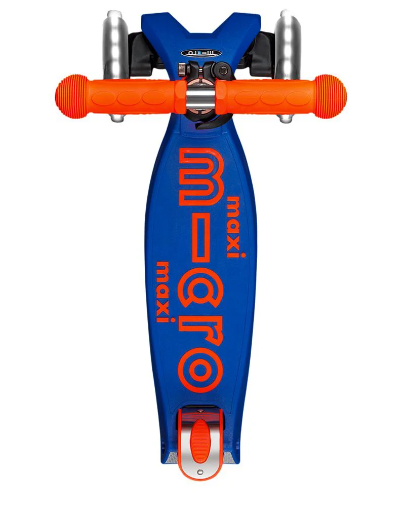 Trotineta Micro Maxi Deluxe Neon LED Blaze Orange foto