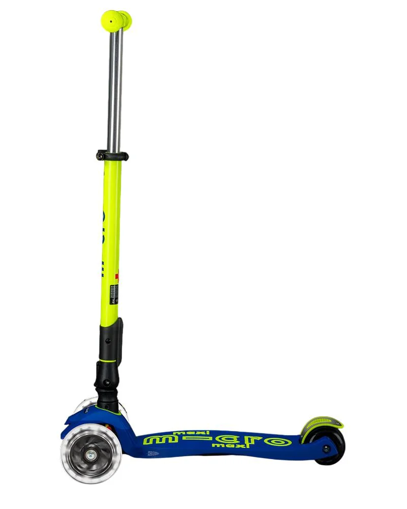 Trotineta pliabila Micro Maxi Deluxe Foldable Neon LED Canary Yellow foto