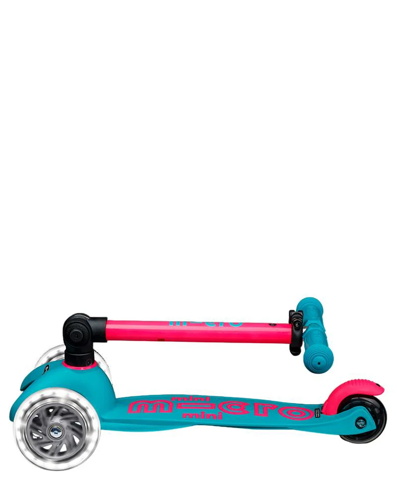 Trotineta pliabila Micro Mini Deluxe Foldable Neon LED Marine Pink foto