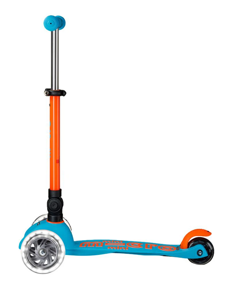 Trotineta pliabila Micro Mini Deluxe Foldable Neon LED Sunset Orange foto