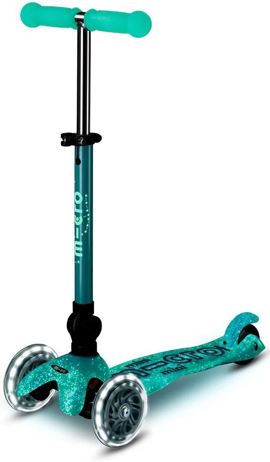 Trotineta Micro Mini Deluxe Foldable Orion LED Blue foto