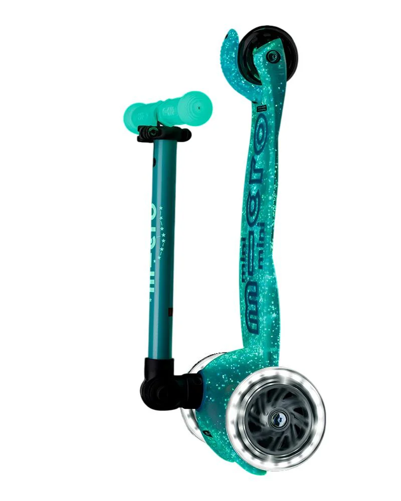 Trotineta Micro Mini Deluxe Foldable Orion LED Blue foto