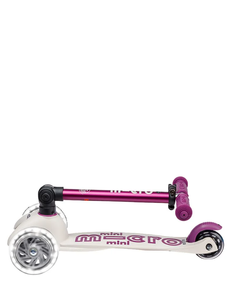 Trotineta Micro Mini Deluxe Foldable ECO LED Tulip Purple foto