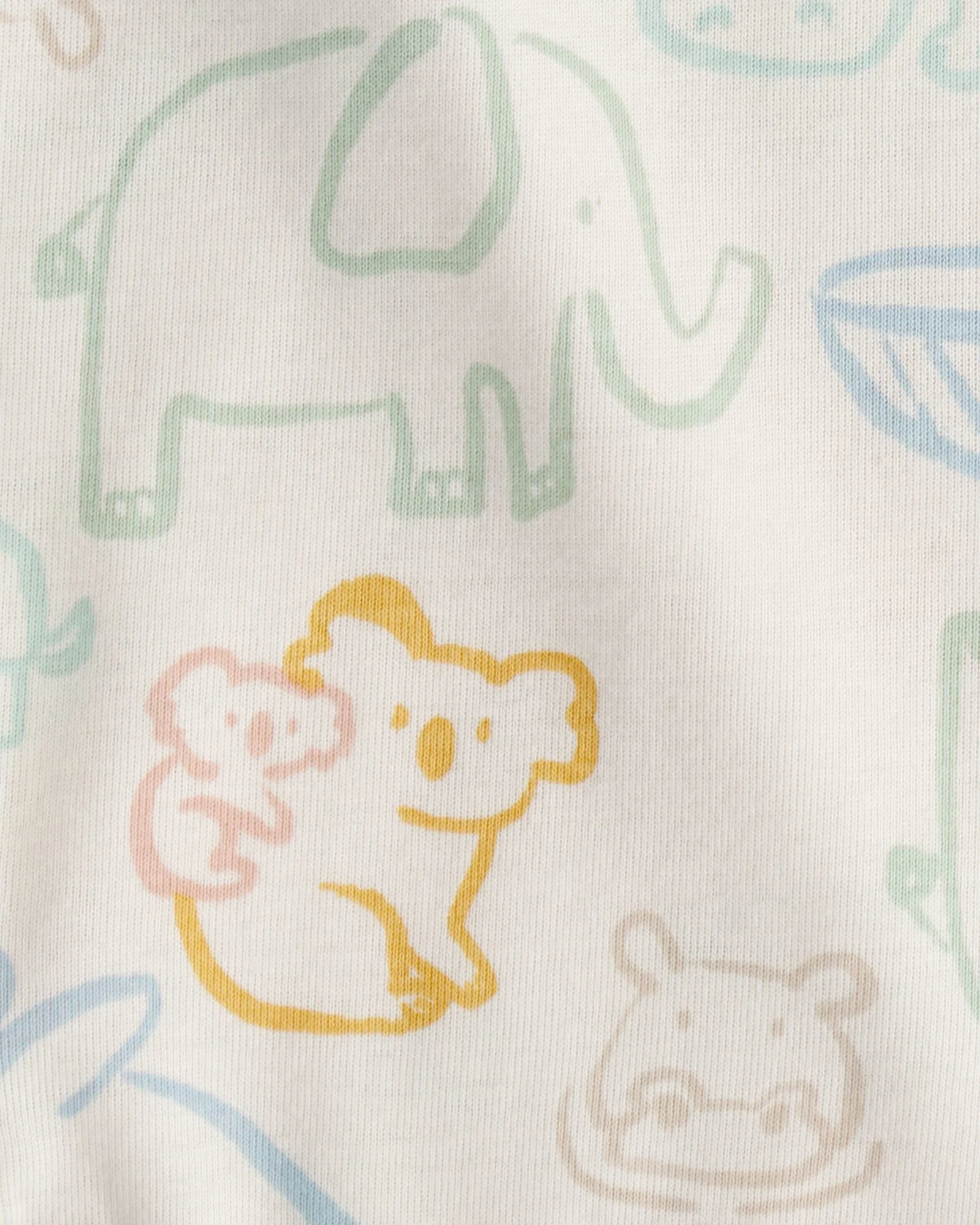 Carter's Set 5 body cu maneca scurta Animal Stripe foto