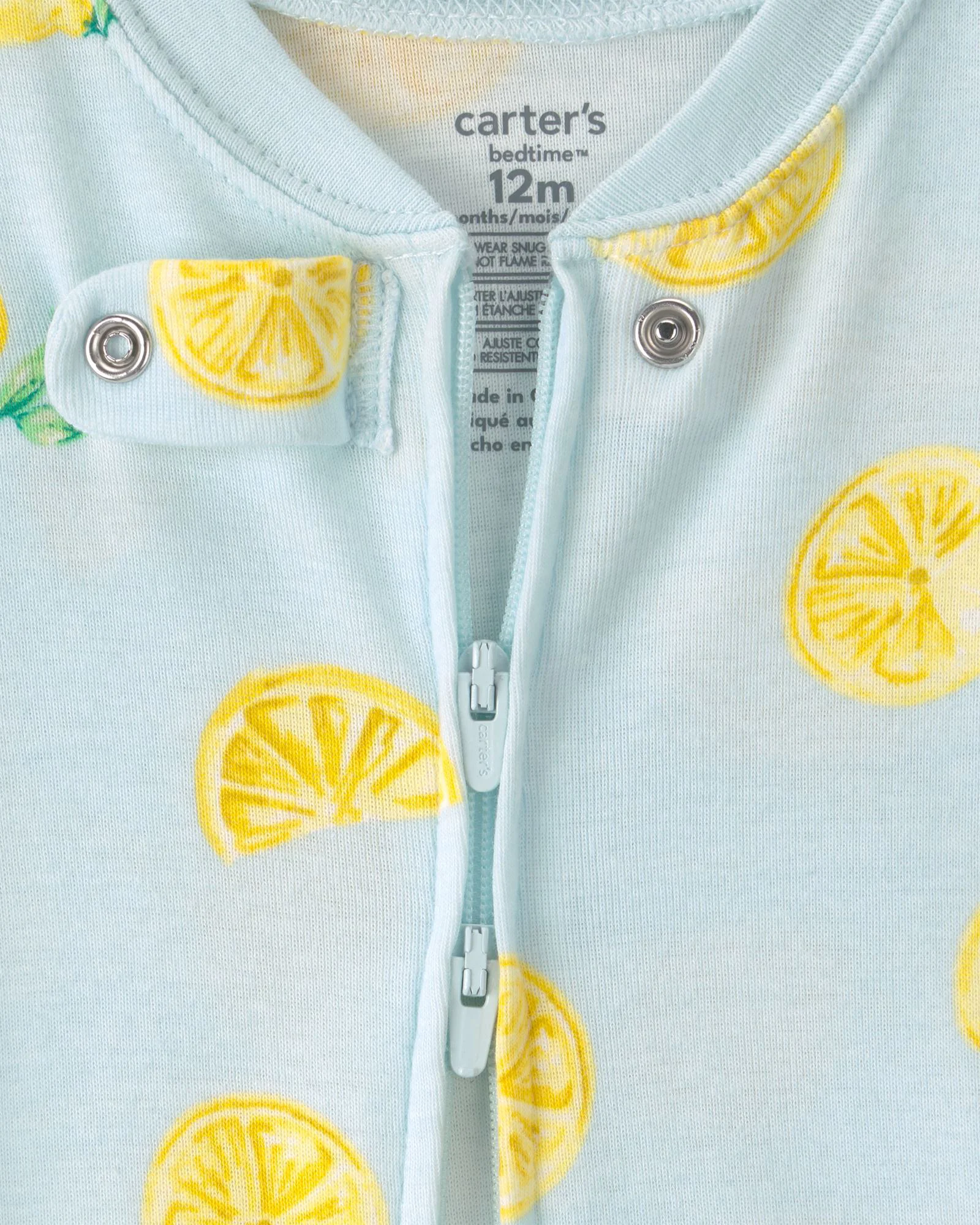 Carter's Set 2 pijamale din bumbac Lemon Yellow/Blue foto