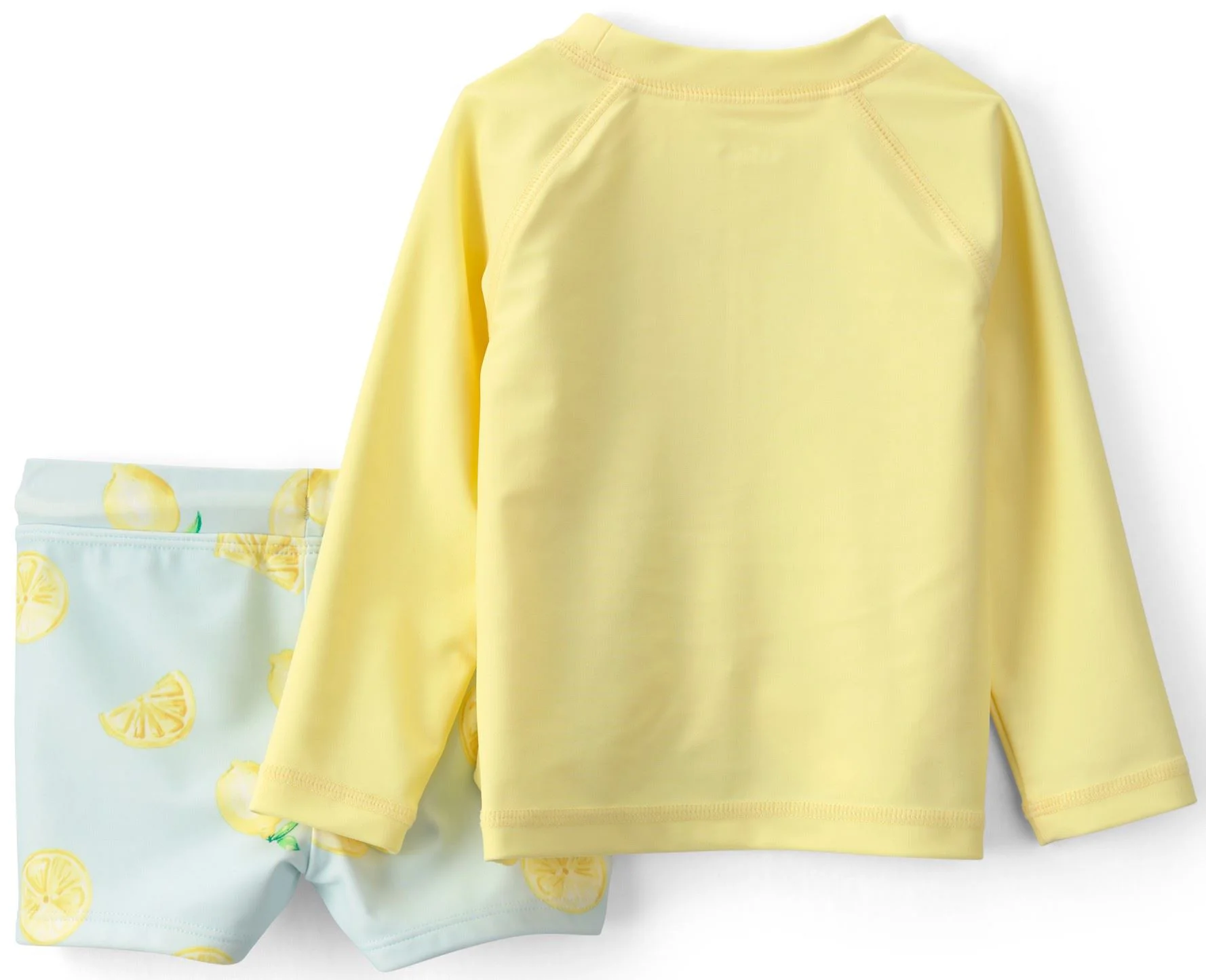 Carter's Комплект для плавания 2 в 1 Rashguard Lemon - кофта с длинным рукавом и шорты foto