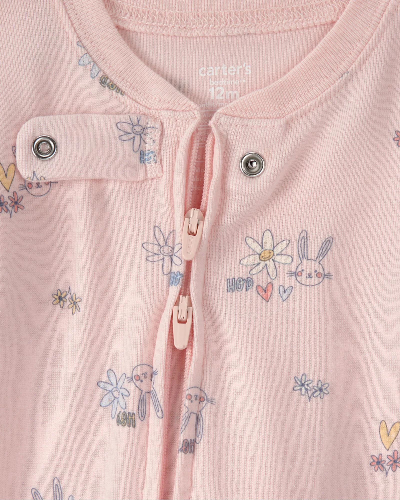 Carter's Хлопковая пижама с пинетками Bunny foto