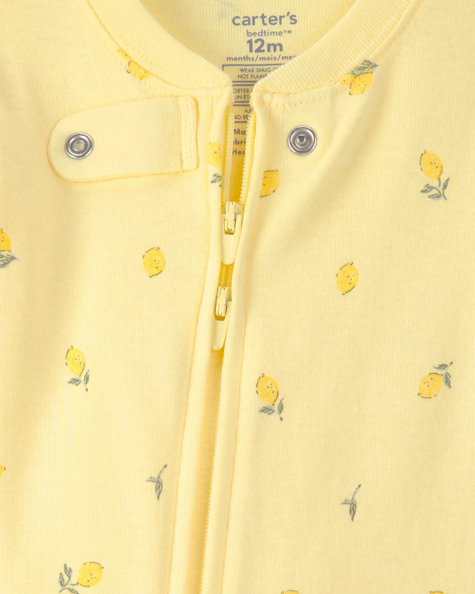 Carter's Pijama din bumbac cu botosei Lemon foto