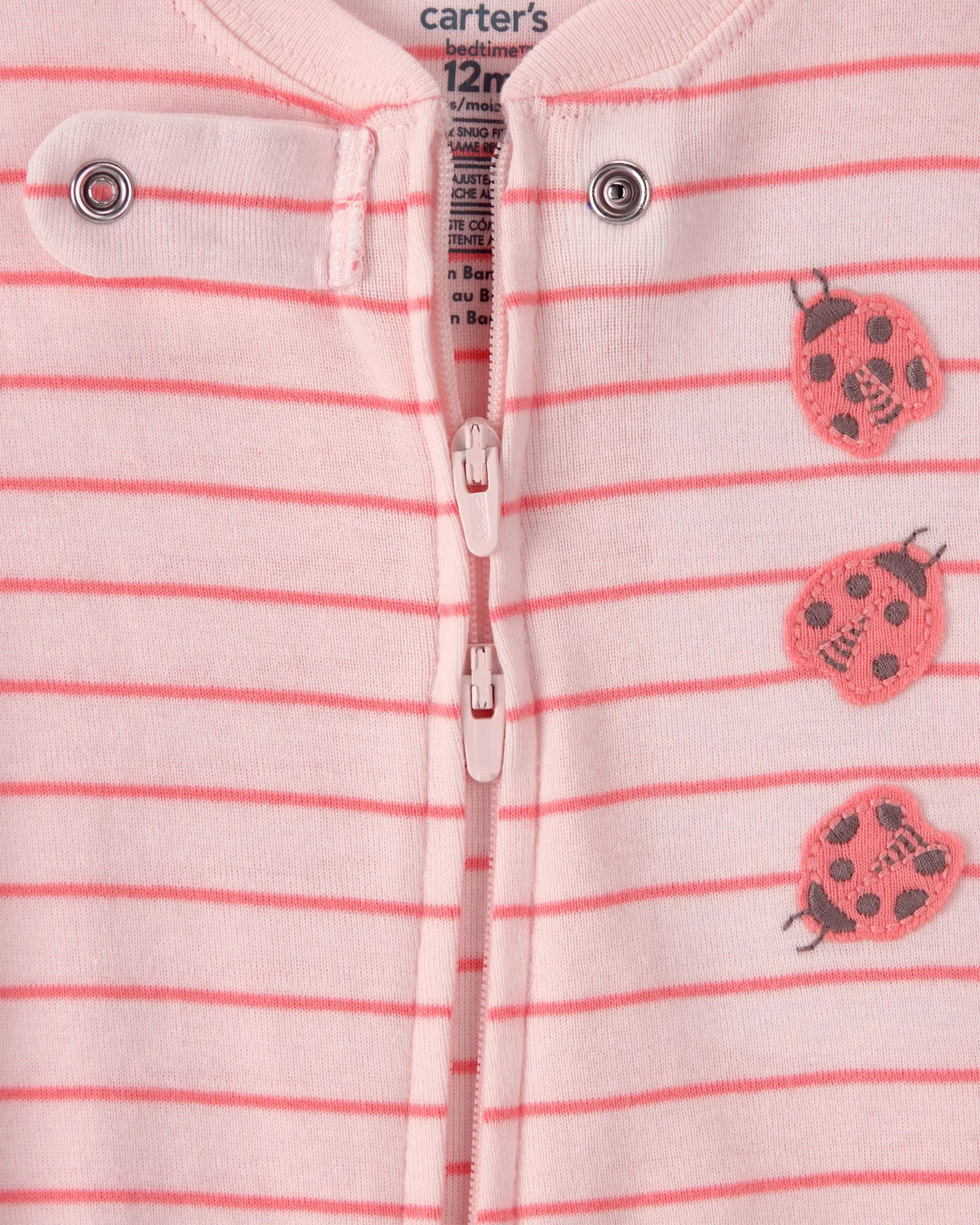 Carter's Pijama din bumbac cu botosei Ladybug foto