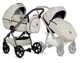 Carucior 2 in 1 Tutis Uno 5 Leather Alb foto