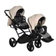 Коляска для двойни 2 в 1 Junama Duo Slim Space Eco Бежевый foto