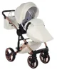 Carucior 2 in 1 Junama Fluo Line v3 indyvidual Alb-roz foto