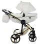 Carucior 2 in 1 Junama Fluo Line v3 indyvidual Alb-auriu foto