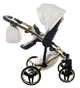 Carucior 2 in 1 Junama Fluo Line v3 indyvidual Alb-auriu foto