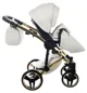 Carucior 2 in 1 Junama Fluo Line v3 indyvidual Alb-auriu foto